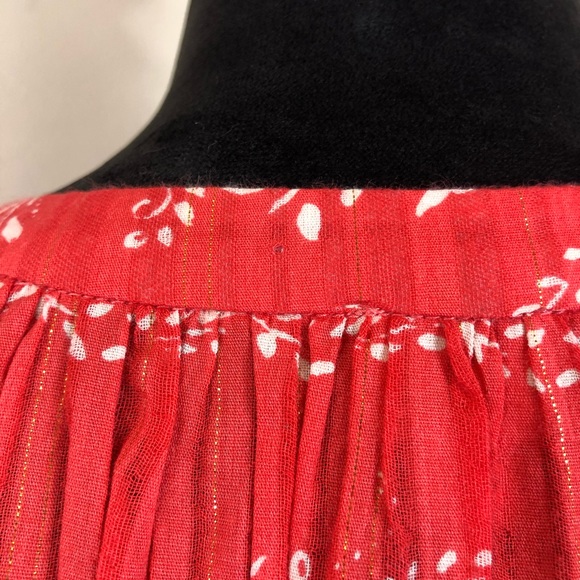 Ann Taylor Loft Beach Orange Floral Coverup XS NWT - Picture 5 of 7